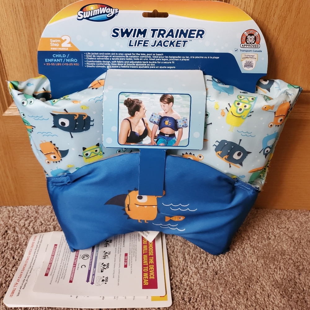 New Swimways Swim Trainer Life Jacket